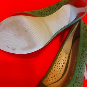 Green high heels